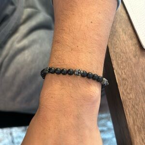 Men’s David Yurman skull beaded bracelet